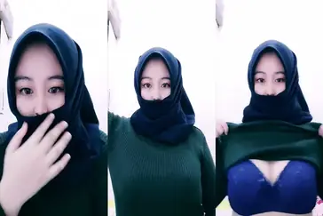 VIA Hijab Pamer Susu Viral Tiktok Mantap